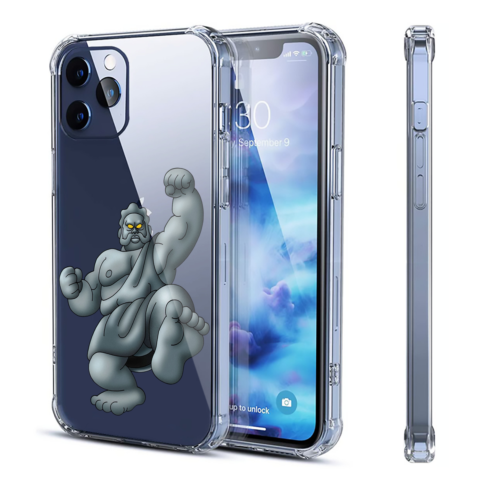 （画像用） ドラゴンクエスト Doragon Kuesuto Dragon Quest 【iPhone 12シリーズ対応】透明スマホケース（クリアソフトケース）